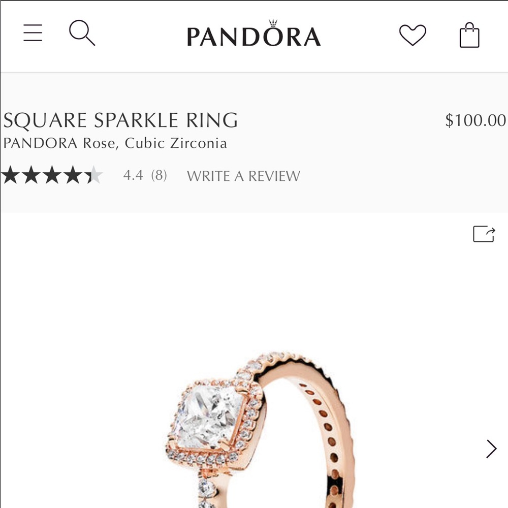 Sz 9 Pandora Ring